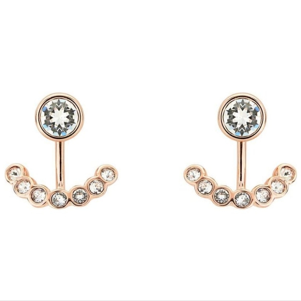 Ted Baker Coraline Concentric Crystal Rose Gold Earrings